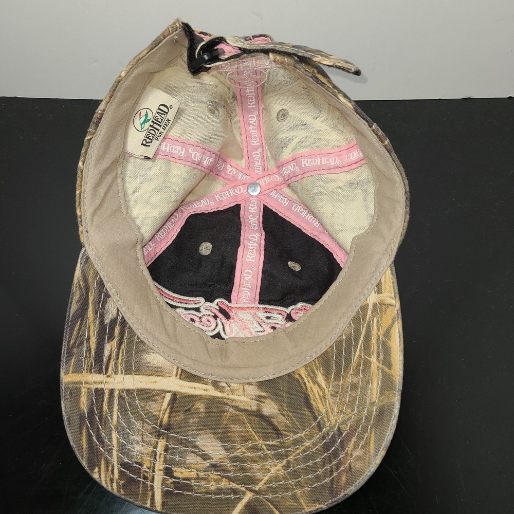 Red‎ Head For Her Camo Hat Camouflage Duck Hunting Fishing Camp Pink Embroidered - Picture 5 of 7